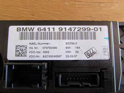 BMW Climate Controller Automatic AC Heater Controls 64119147299 128i 135i 325i 328i 335i M36